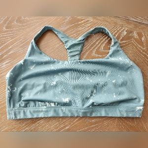 teal tie-dye t-back sportsbra, all in motion, XXL***